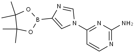 1-(2-Amino-4-pyrimidyl)imidazole-4-boronic acid pinacol ester Struktur