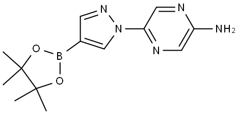 1-(5-Amino-2-pyrazyl)pyrazole-4-boronic acid pinacol ester Struktur