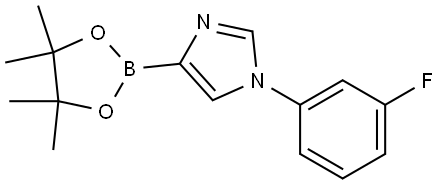 1-(3-Fluorophenyl)-1H-imidazole-4-boronic acid pinacol ester Struktur