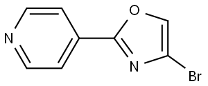 4-bromo-2-(pyridin-4-yl)oxazole Struktur