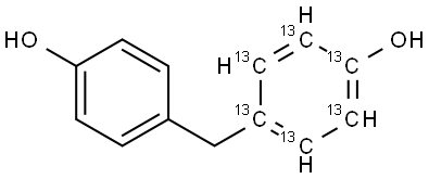 [13C6]-Bisphenol F Struktur