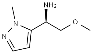 (R)-2-methoxy-1-(1-methyl-1H-pyrazol-5-yl)ethan-1-amine Struktur