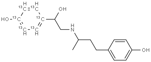 Ractopamine-13C6 Struktur