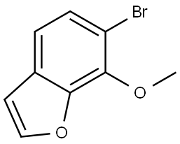 Benzofuran, 6-bromo-7-methoxy- Struktur