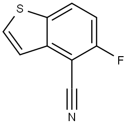 5-Fluorobenzo[b]thiophene-4-carbonitrile Struktur