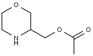 3-Morpholinemethanol,3-acetate Struktur