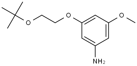 3-叔丁氧乙氧基-5-甲氧基苯胺, 1428973-39-0, 結(jié)構(gòu)式