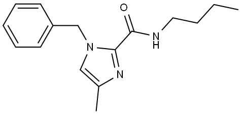 1-benzyl-N-butyl-4-methyl-1H-imidazole-2-carboxamide Struktur