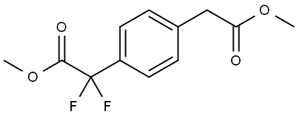 1,4-Benzenediacetic acid, α1,α1-difluoro-, 1,4-dimethyl ester Struktur