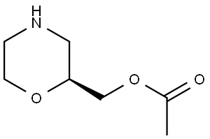 2-Morpholinemethanol,2-acetate,(2S)- Struktur