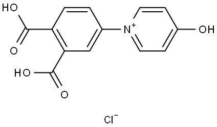 1-(3,4-Dicarboxyphenyl)-4-hydroxypyridinium chloride Struktur