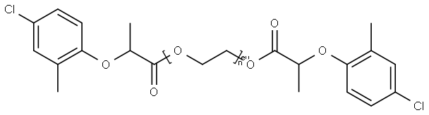 Chlortolyoxypropionsrepolyglykolester Struktur