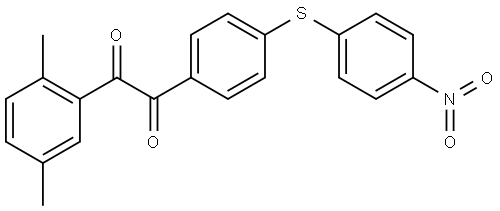 1-(2,5-Dimethylphenyl)-2-[4-[(4-nitrophenyl)thio]phenyl]-1,2-ethanedione Struktur