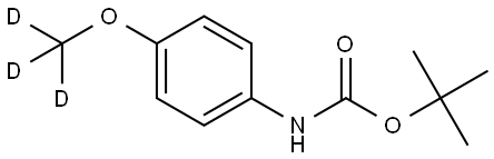 tert-butyl (4-(methoxy-d3)phenyl)carbamate Struktur