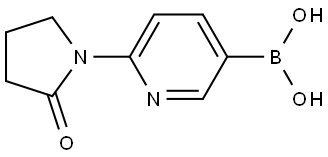 6-(2-oxopyrrolidin-1-yl)pyridin-3-yl]boronic acid Struktur