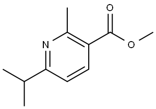 2-甲基-6-(異丙基)煙酸甲酯, 1448776-75-7, 結(jié)構(gòu)式