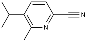 5-(異丙基)-6-甲基-2-氰基吡啶, 1448776-96-2, 結(jié)構(gòu)式