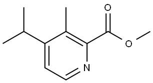 methyl 3-methyl-4-(isopropyl)picolinate Struktur