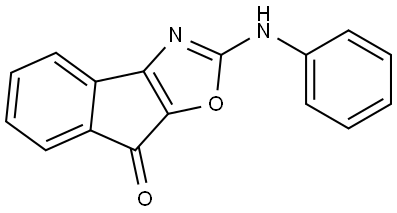 2-(Phenylamino)-8H-indeno[1,2-d]oxazol-8-one Struktur