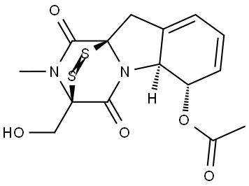 Gliotoxin monoacetate Struktur