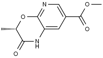 1H-Pyrido[2,3-b][1,4]oxazine-7-carboxylic acid, 2,3-dihydro-3-methyl-2-oxo-, methyl ester, (3S)- Struktur