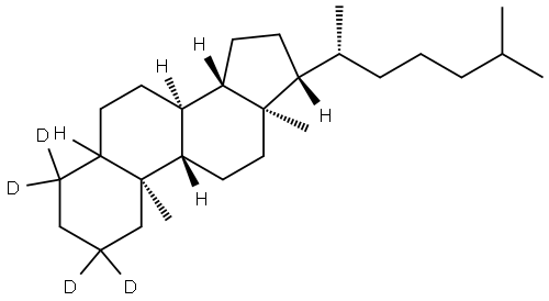 CHOLESTANE-2,2,4,4-D4 Struktur