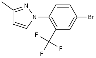 1-(4-bromo-2-(trifluoromethyl)phenyl)-3-methyl-1H-pyrazole Struktur