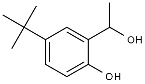 4-(tert-butyl)-2-(1-hydroxyethyl)phenol Struktur