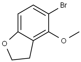 Benzofuran, 5-bromo-2,3-dihydro-4-methoxy- Struktur