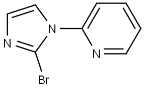 2-(2-bromo-1H-imidazol-1-yl)pyridine Struktur