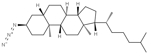 3β-Azido-5α-cholestane Struktur