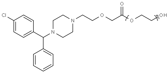 Cetirizine Polyethylene Glycol (PEG) Ester Struktur