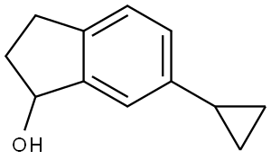 6-Cyclopropyl-2,3-dihydro-1H-inden-1-ol Struktur