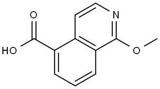 5-Isoquinolinecarboxylic acid, 1-methoxy- Struktur