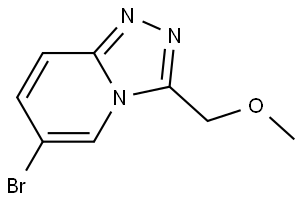 6-Bromo-3-(methoxymethyl)-1,2,4-triazolo[4,3-a]pyridine Struktur