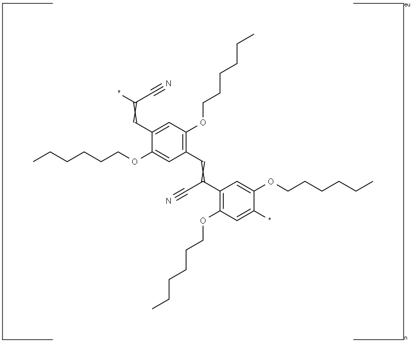 POLY(2 5-DI(HEXYLOXY)CYANOTEREPHTHALYLI& Struktur