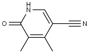 3-Pyridinecarbonitrile, 1,6-dihydro-4,5-dimethyl-6-oxo- Struktur