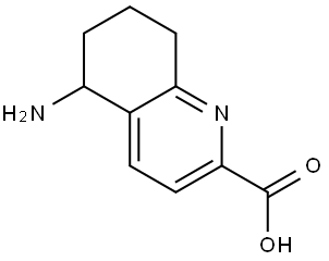 5-Amino-5,6,7,8-tetrahydro-2-quinolinecarboxylic acid Struktur