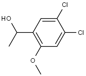 1-(4,5-dichloro-2-methoxyphenyl)ethanol Struktur