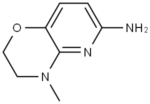 2H-Pyrido[3,2-b]-1,4-oxazin-6-amine, 3,4-dihydro-4-methyl- Struktur