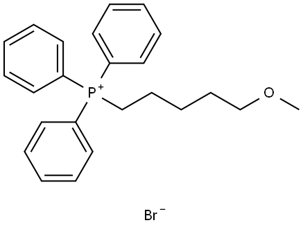 Phosphonium, (5-methoxypentyl)triphenyl-, bromide (1:1) Struktur