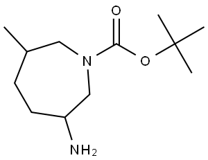 1H-Azepine-1-carboxylic acid, 3-aminohexahydro-6-methyl-, 1,1-dimethylethyl ester Struktur