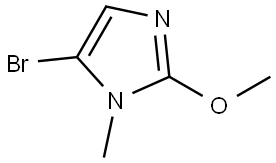 5-bromo-2-methoxy-1-methyl-1H-imidazole Struktur