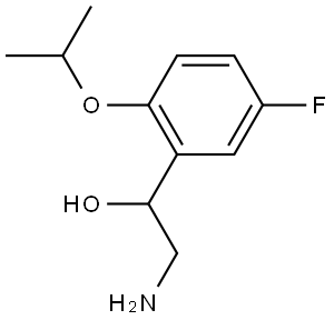 2-amino-1-(5-fluoro-2-isopropoxyphenyl)ethan-1-ol Struktur