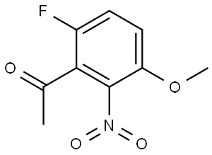 1-(6-Fluoro-3-methoxy-2-nitro-phenyl)-ethanone Struktur