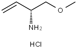 3-Buten-2-amine, 1-methoxy-, hydrochloride (1:1), (2R)- Struktur