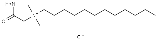 N-(2-Amino-2-oxoethyl)-N,N-dimethyldodecan-1-aminium chloride Struktur