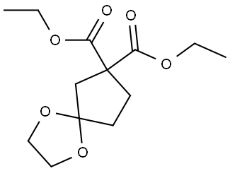 diethyl 1,4-dioxaspiro[4.4]nonane-8,8-dicarboxylate Struktur