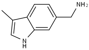 1H-Indole-6-methanamine, 3-methyl- Struktur