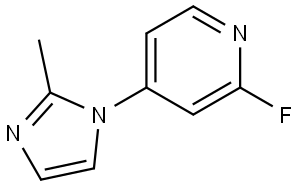 2-fluoro-4-(2-methyl-1H-imidazol-1-yl)pyridine Struktur